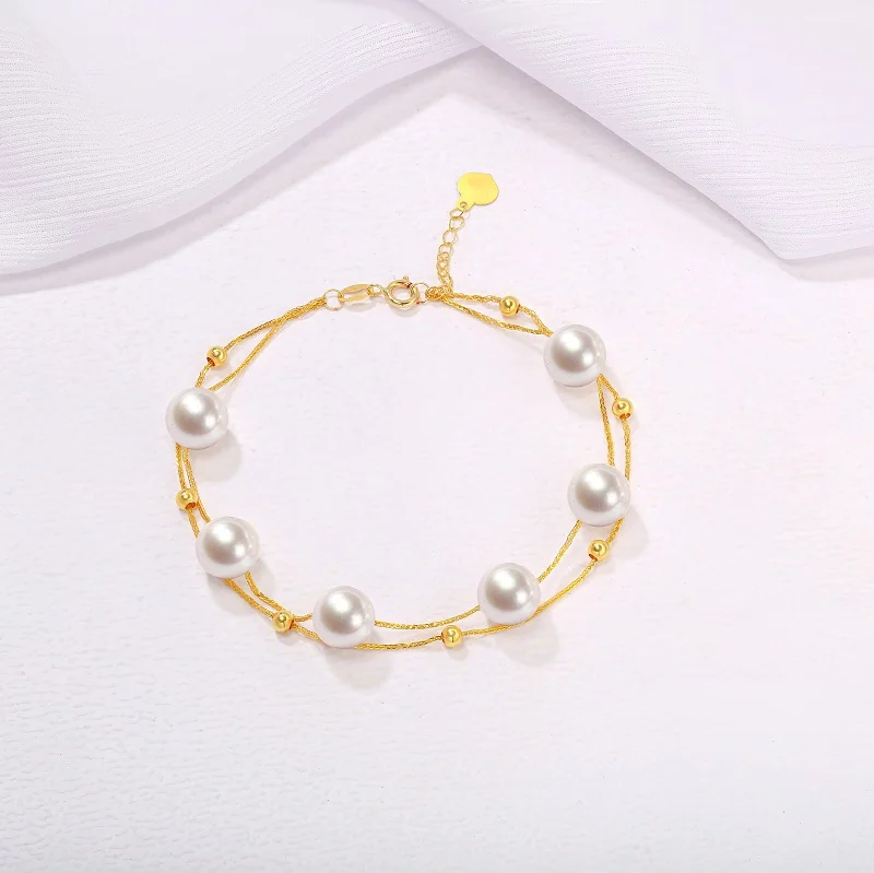 Buy Pearl Bangles  Pearl Bracelets Online in Gold  jpearlscom