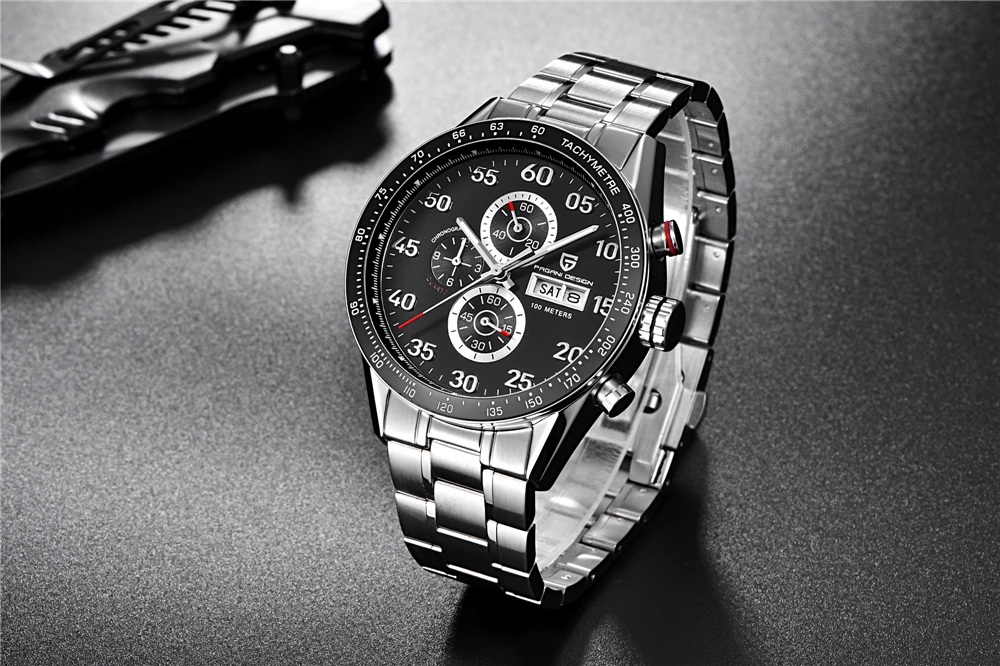 帕加尼设计2513高级男士石英表计时日历时尚商务男士设计手表