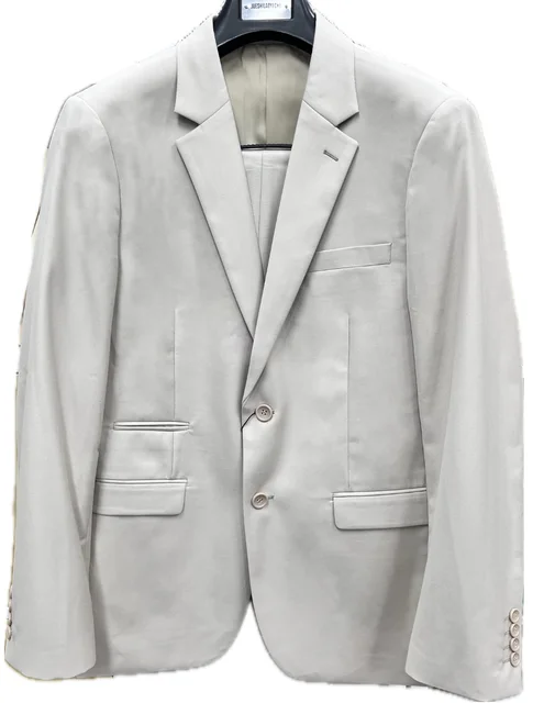 2024 OEM ODM Customization Men's Kaqi 2pcs suits polyester Men pure color business Luxury suits  Men's dress suits