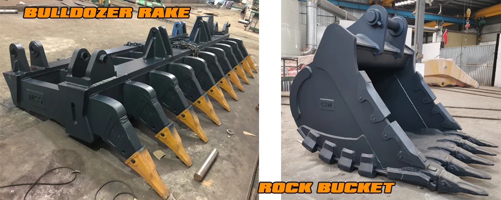 Dozer-rake-Rock-bucket