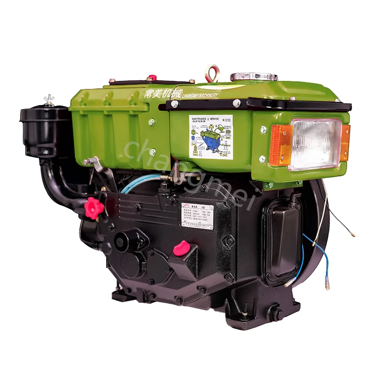 ZR180 Single Cylinder 4 Stroke Diesel Engine 8HP Water Cooled Electric Start Tractor with Motor Pump Bearing