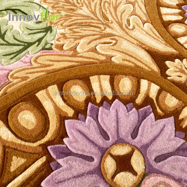 High Pile  Wool and Silk Hand Tufted Carpet Manufacturer Handmade Carpet and Rug Dubai Rug