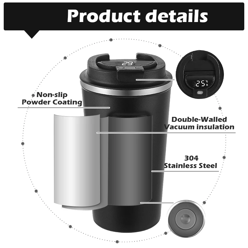Coffee Vacuum Cup 220ML Small Portable Hot Coffee Cup Insulated Cup Espresso Mug With Lid