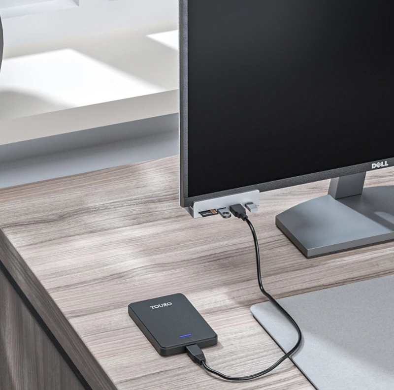 Chinese factory supplier supply  Clip Usb Hub 5 Ports Docking Adapter With Tf Sd Aluminum 5 Ports Clip-type Usb C 5 In 1 Usb Hub Clamp - Buy Multiport Usb To Hdtv Cable 5 In 1 Type C Hub usb C Hub 5 In 1 5 In 1 Usb C Hub