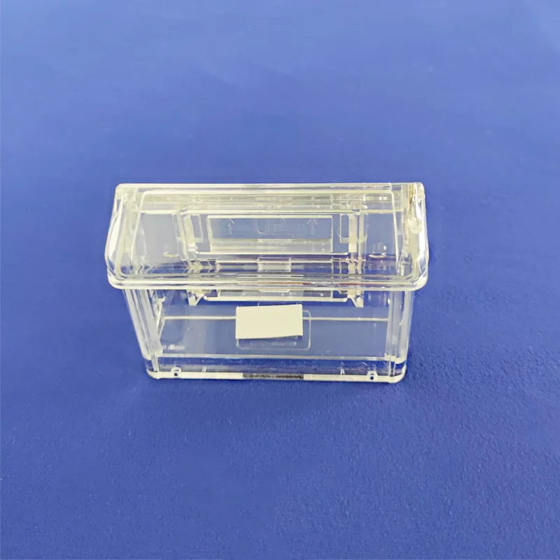 Clear Acrylic Outdoor Business Card Holder With Hinged Lid For Exterior