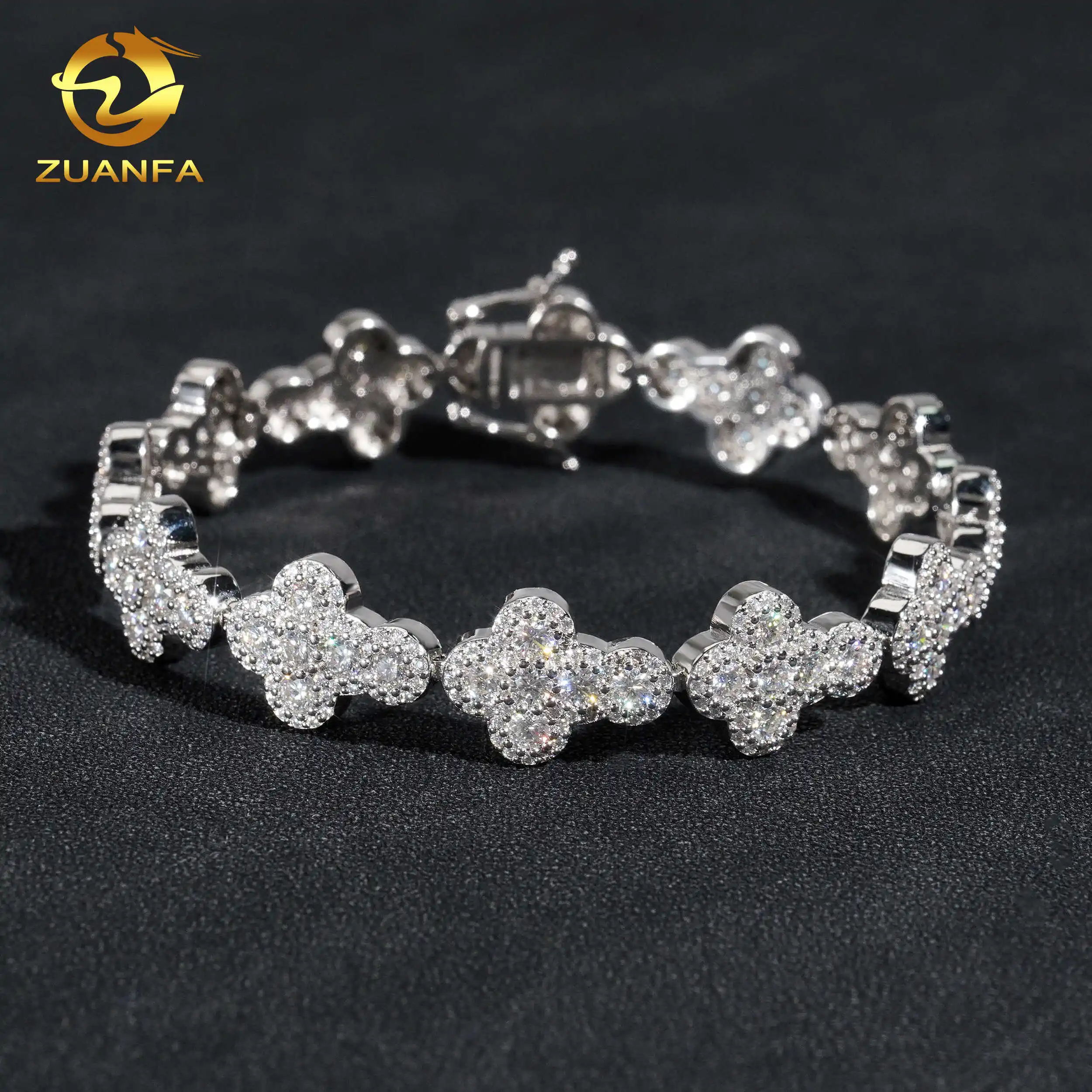 Gra Certified Moissanite Diamond Tennis Bracelet In 925 Silver_voghion.com