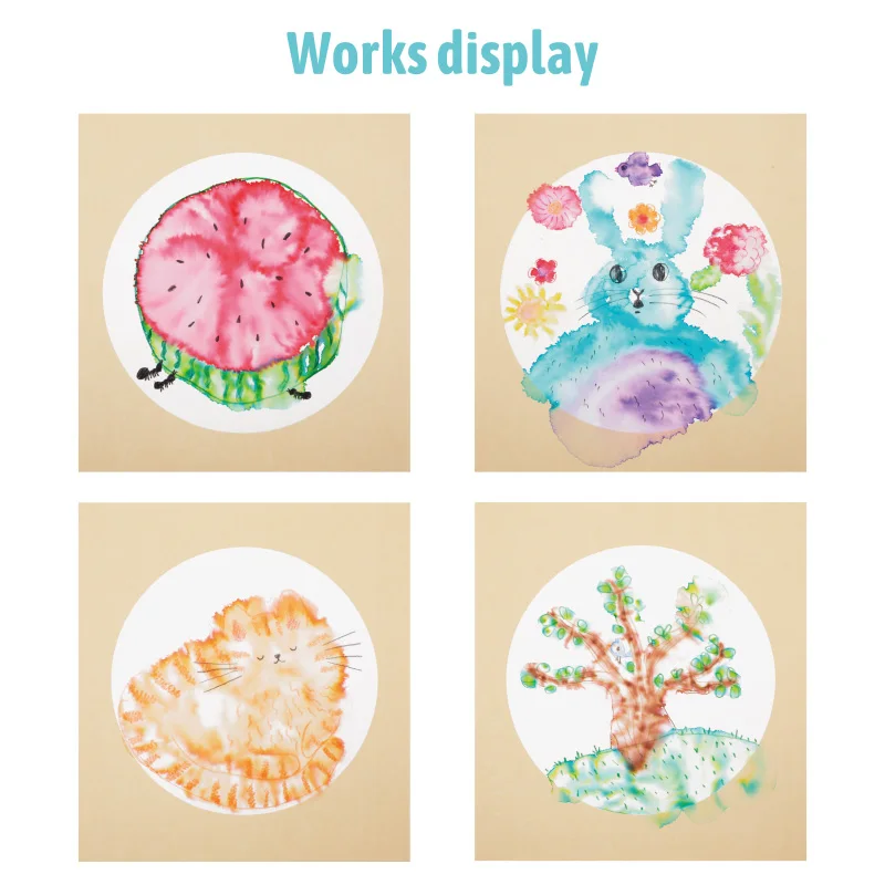 Magic Watercolor Paint Set Kit Non-toxic Children's Play Brush Painting and Drawing Toys for Kids
