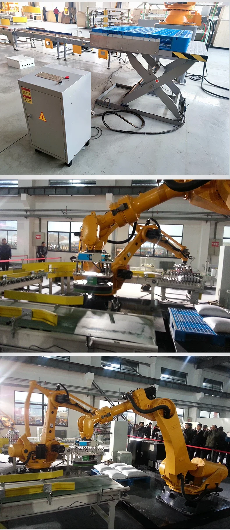 Pattern Box Palletizing Automatic Palletising Bag/Carton/Box/Case Robot Palletizer Packaging ...