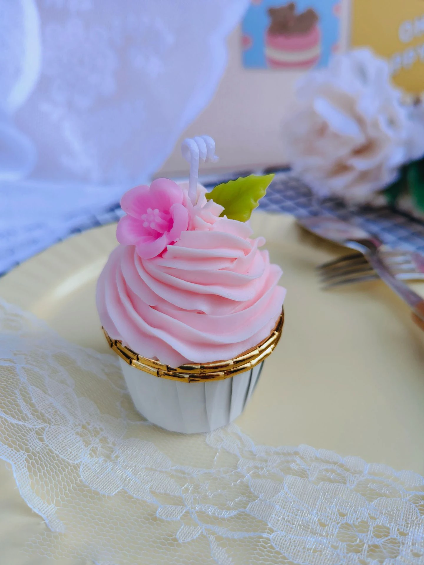 Cupcake Candle Novelty Gifts Party Novelties Cream Paper Cup Gift Soy