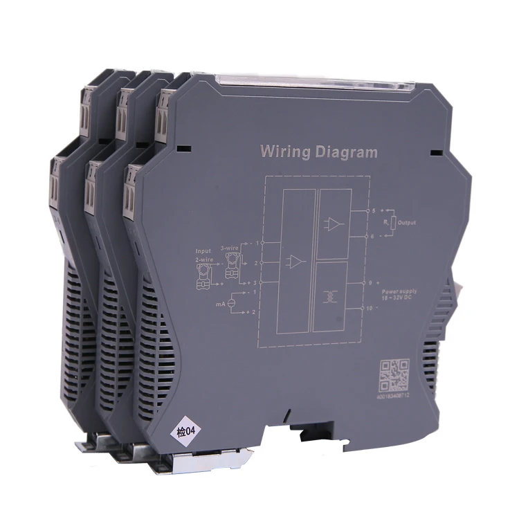 2-in 2-out Dual Channel PT100 Input 4-20mA Current Output Isolator Safety Barrier
