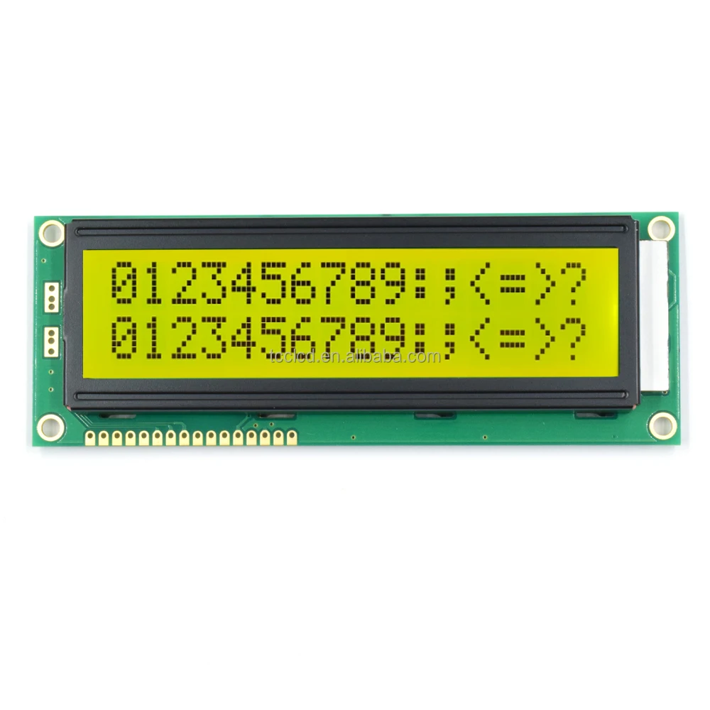 16 Pin 16x2 Dot Matrix Large Character Module 1602 Blue Green Lcd ...