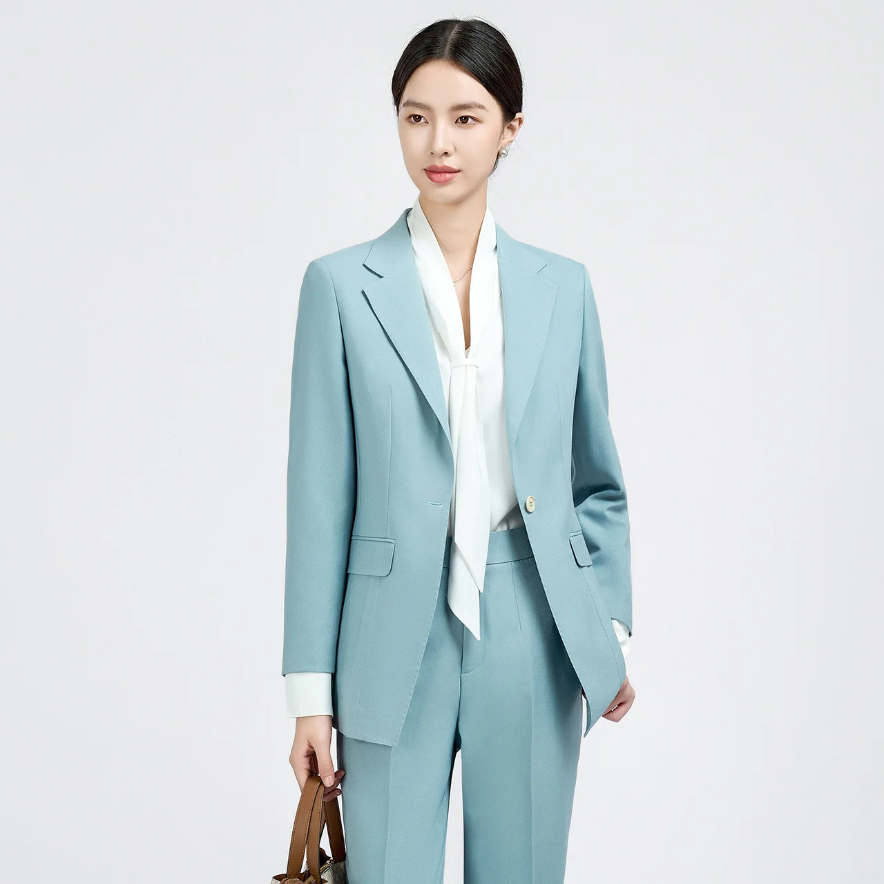 knee length dresses for ladies Elegant Women's Slim Fit No Lapel Double Breasted Suit Jacket, Black