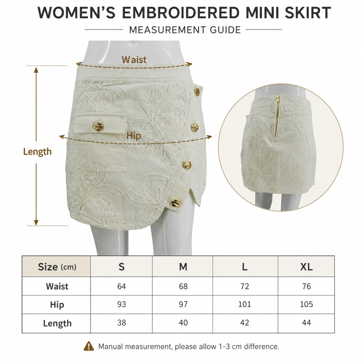 Size measurements