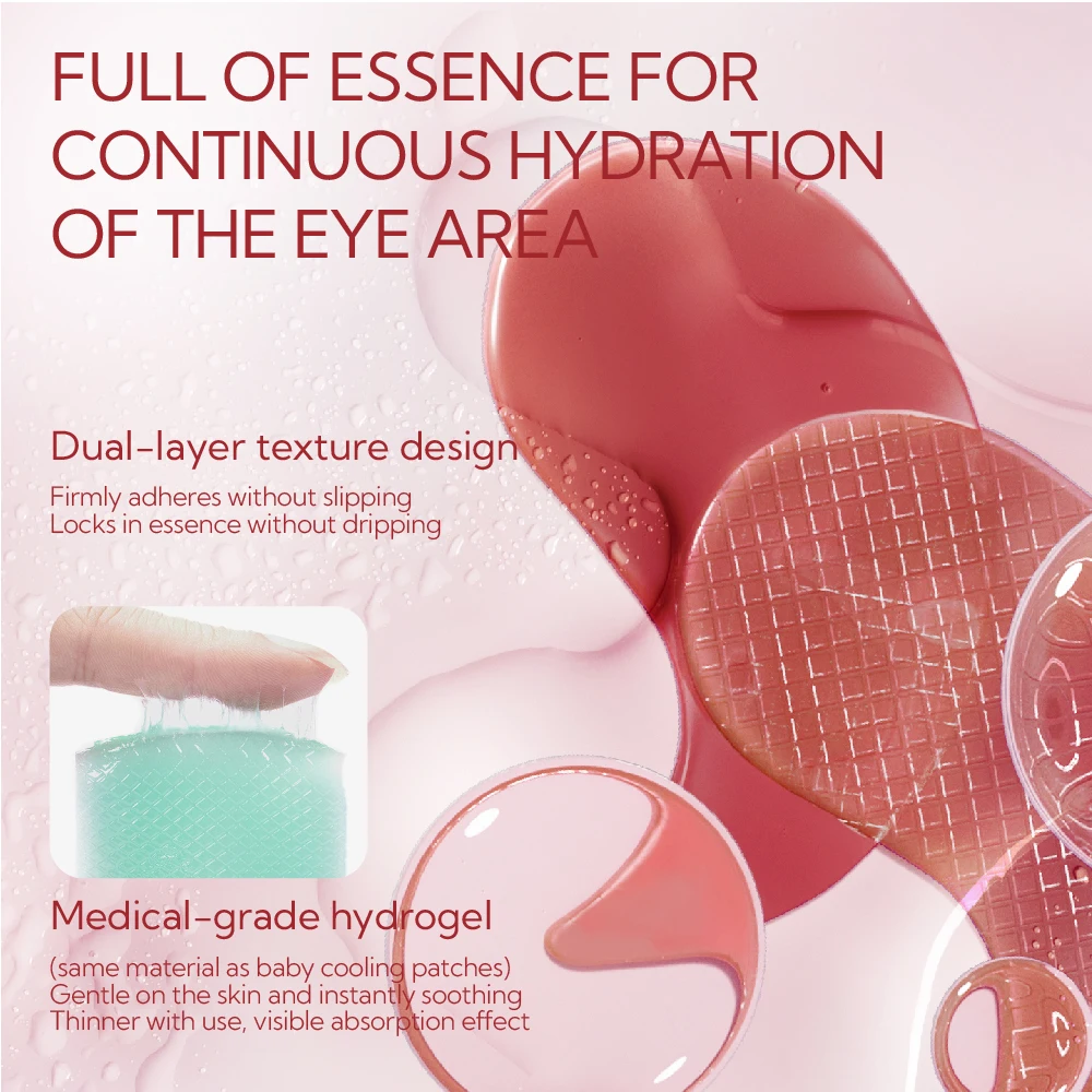 LANBENA Hot Selling Firming Dark Circles Hydrogel Gel Collagen Eye Patch Mask Pads details