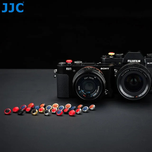 JJC デラックスソフトシャッターレリースボタン 赤 複数ブランド対応