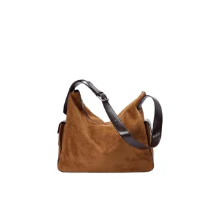 Factory Custom Fashion Ladies Handbags High Quality Microfiber Tote Bag Vintage Design Women Shoulder Bags