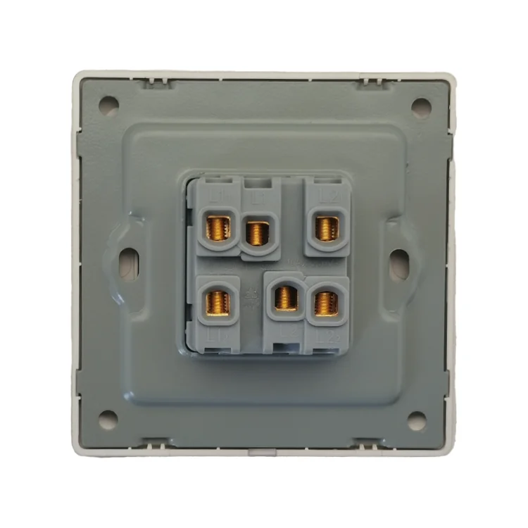 VNX High Quality Gold UK Standard 10A 250V Fashion Deceny Wall Switch Single Double Switch