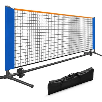 Portable Pickleball Tennis Net with Frame & Net & Carry Bag Steel Poles