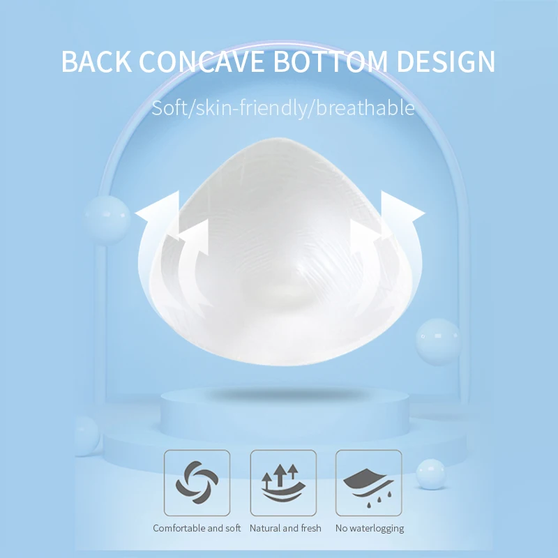Silicone Transparent Breast Cancer Enhancer Silicon Breast Forms Artificial Boobs for Swimsuit