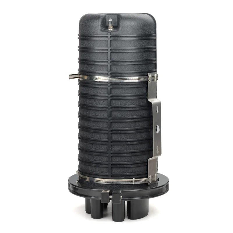 288 Core Fiber Optic Splice Enclosure Vertical MUFA FOC Closures with 1 Inlet and 6 Outlet Dome Fiber Optic Joint Closure Box