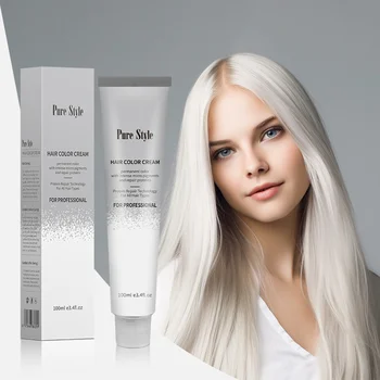 private label PureStyle wholesale 74 colors cover grey permanent professional salon dye hair color cream