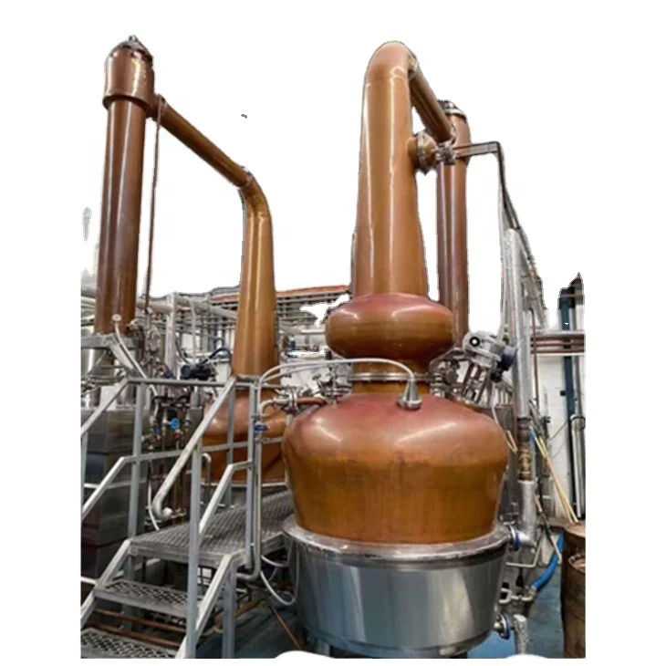 Industrial Vodka Distiller Automatic Alcohol Distiller Wine Making Red Copper Distiller Alcohol