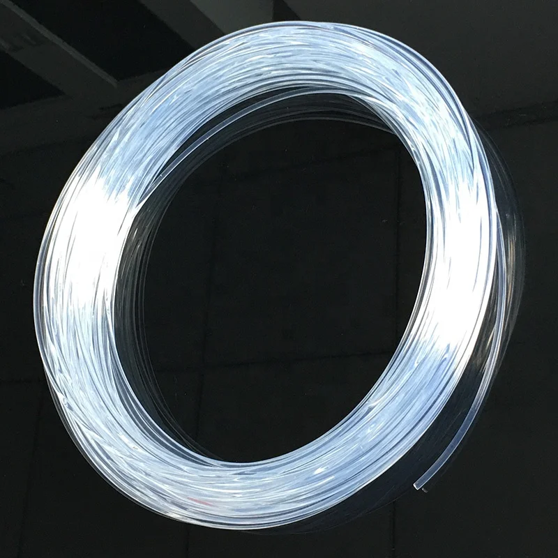 2 мм суперъяркая боковая светящаяся оптоволоконная Автомобильная атмосферная лампа световая направляющая полоса