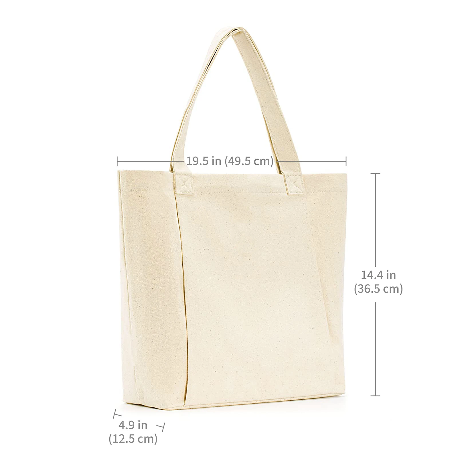 China Factory Custom Cartoon Pattern Eco-Friendly Durable Cotton Canvas Yoga Tote Bag with Custom Logo and Beach Shoulder Strap