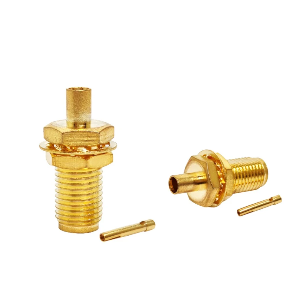 Good Quality  SMA Female Bulkhead Solder Bh Connector for .086/RG405 Cable Cable