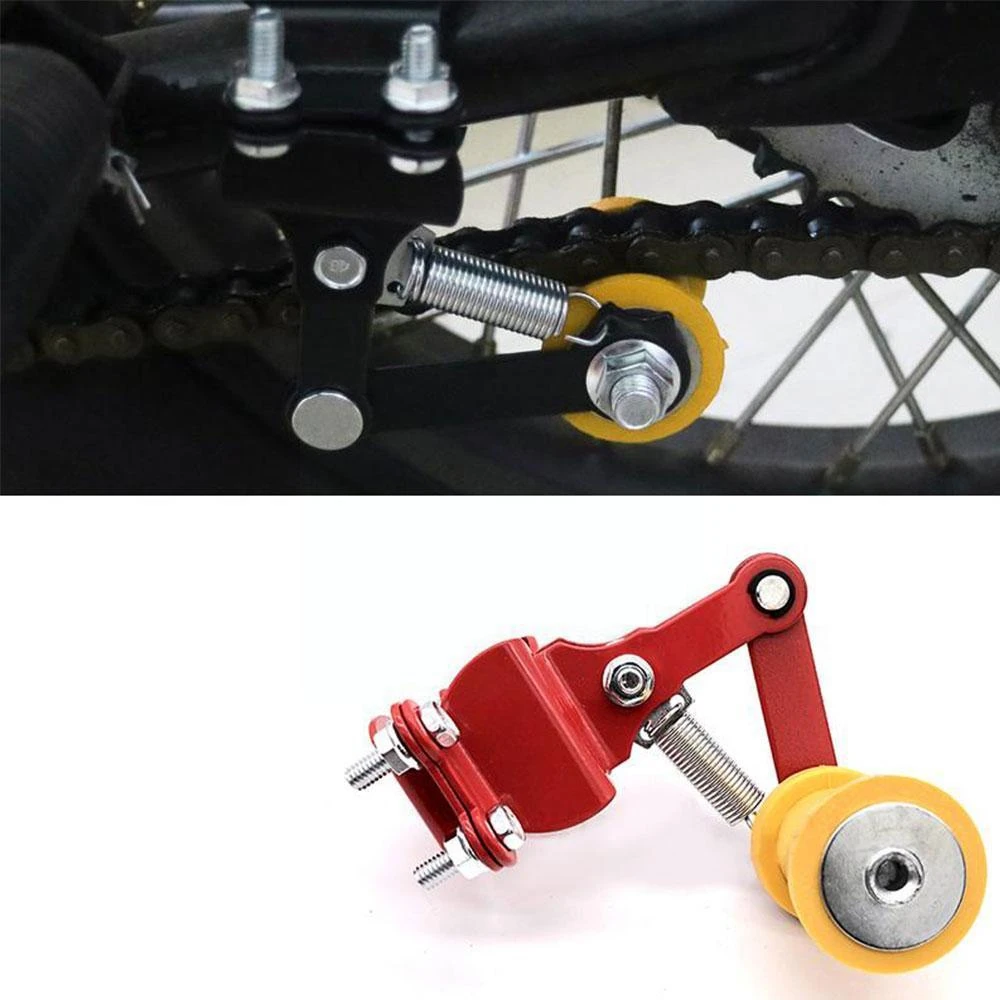 Fydun Chain Tensioner Racing Chain Tension Adjuster Guide Roller Slider Kit for Dirt Pit Mini Bike Moto ATV 