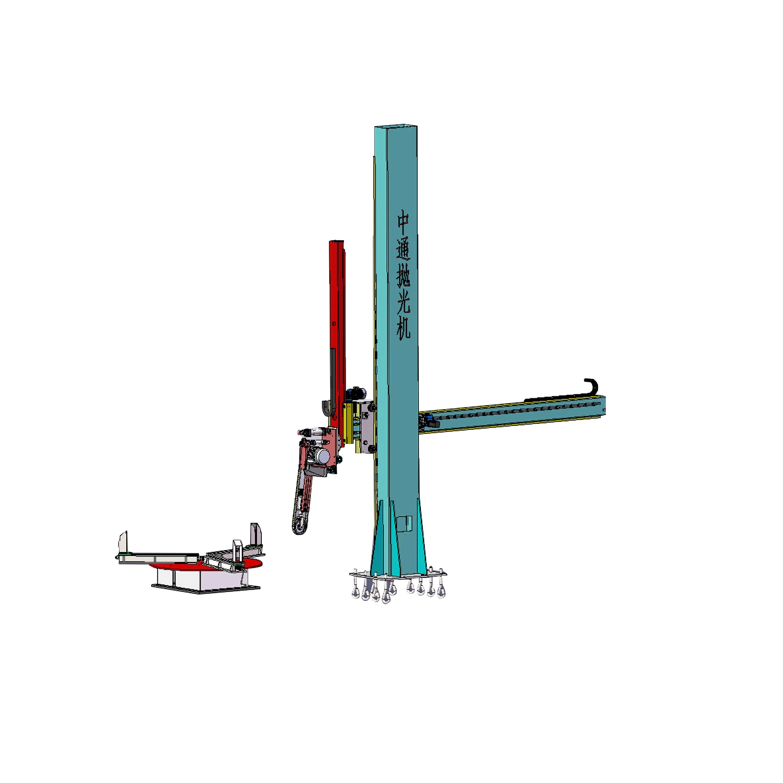 Automatic ADV Grinding Tank Outer Surface Polishing Machine for Vessel Tank Shell