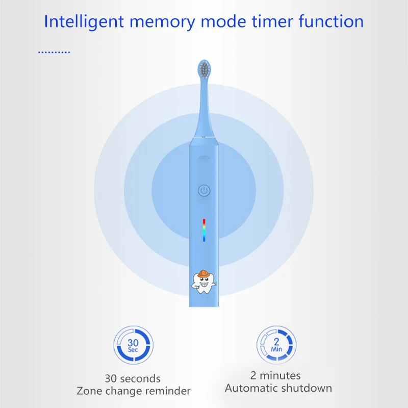 2024 Hot Styles Custom Wireless Charging Smart Sonic kids children rechargeable electric toothbrush supplier