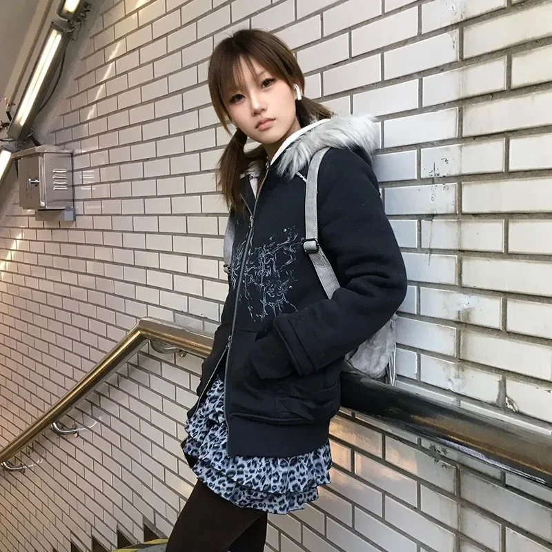 ジャケット・アウター archive grunge fur fake mouton coat y2k 5be13133-a99b-4e56-b165-