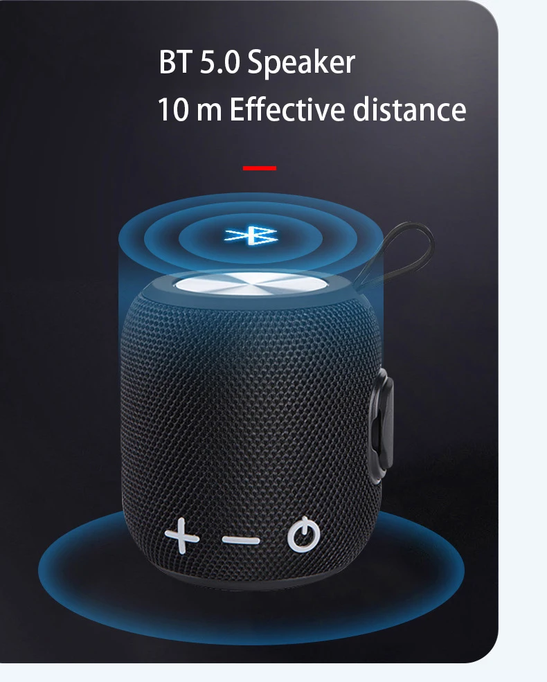 Simple Design Portable Tws Wireless 1800mah Hifi Speaker Mini Ipx7 ...