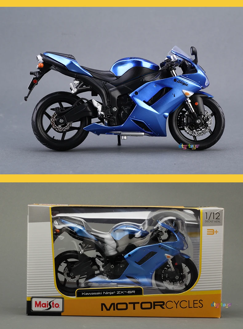 Zx 6r Kawasaki Maisto MAISTO 1:12 Kawasaki Ninja ZX 6R 31155 RED