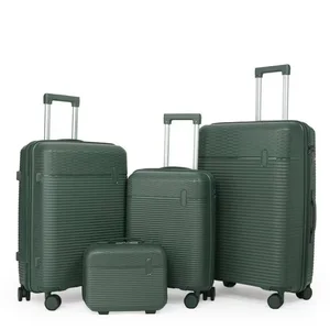 Wholesale Luxury Unisex Trolley Luggage 4 Sets Spinner Wheels Lightweight Durable Comfortable Travel Bag for Unisex for Trips