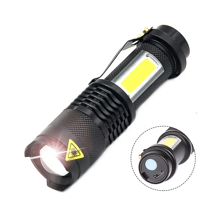 Mini Penlight LED Flashlights Torch 300LM Pocket Waterproof Camping Lanter BE 