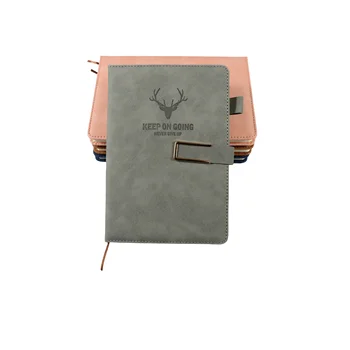 wholesale leather sublimation soft cover a5 diary notebook gift set traveler's notebook with pen