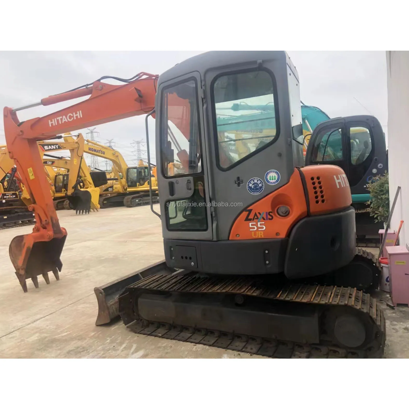 5 Ton Small Excavator Used Hitachi ZX55 55 Crawler Excavator