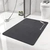 Rainbow Fleece Bath Mat - Feather Navy Blue