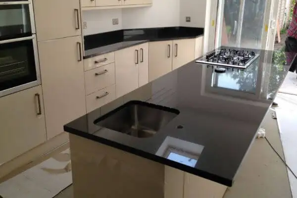 Angola Black Granite Cut to Size Table Countertops  Antique Granite Stone Slab,Leather Angola Black Granite PriceAngolan Black