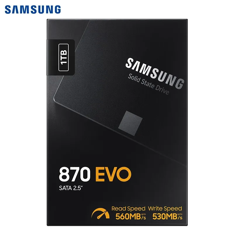 Samsung 870 EVO SSD - 500GB High-Speed Hard Drive