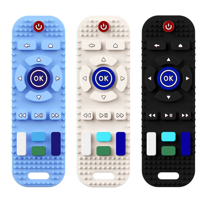 Yimei Remote Control Shape Soft Silicon Baby Chew Teether Teething Toys ...