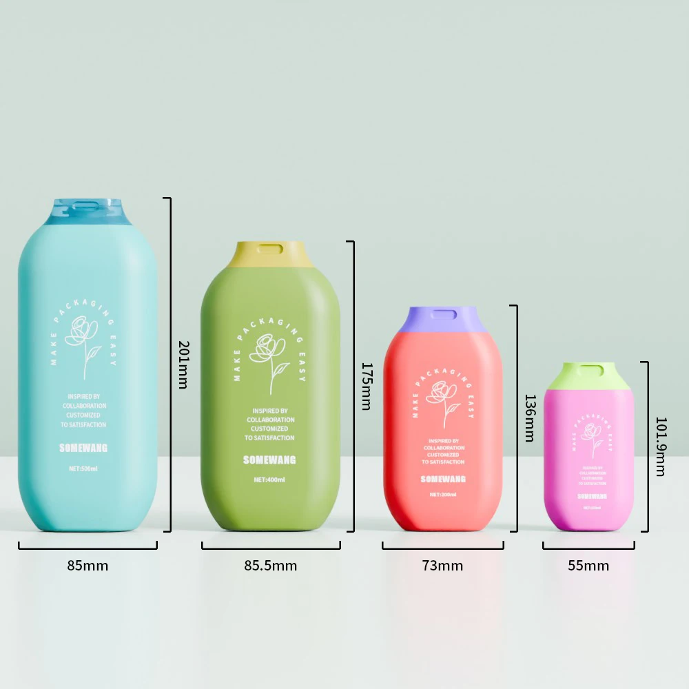 Custom HDPE Oral  Matte Plastic Bottle Silk Printing with Flip-top Cap for  Sunscreen
