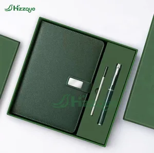 2026 Wholesale Custom Diary Journal Corporate A5 Leather Notebook Gift Sets With Luxury Pen Business Gift Set