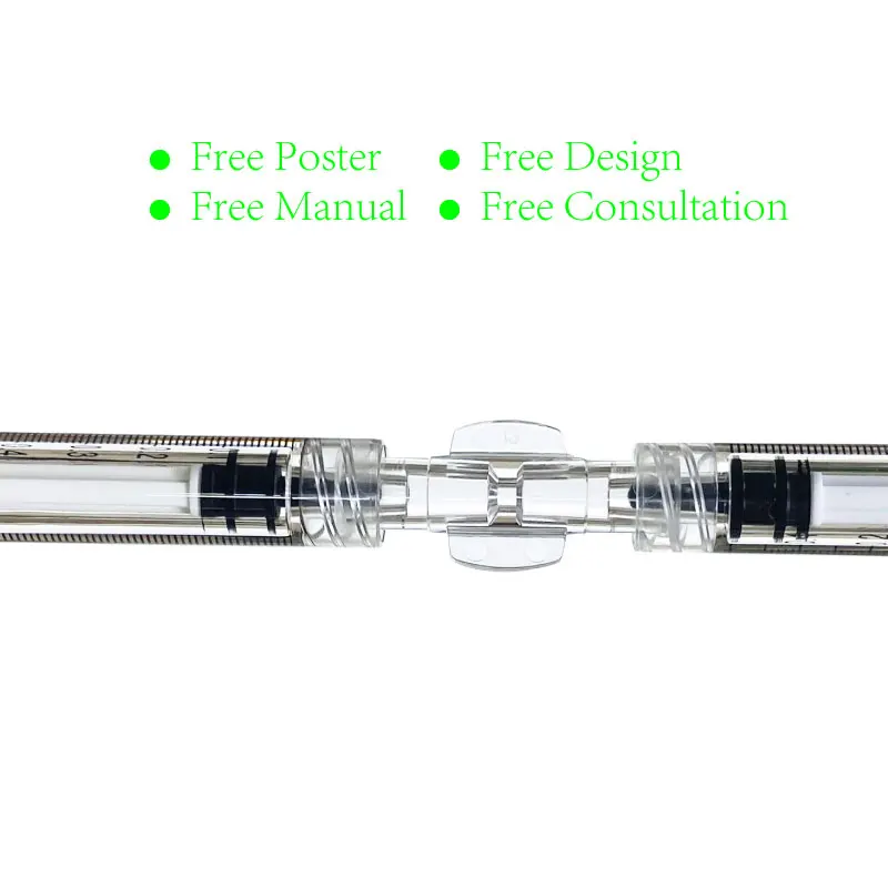 Unimaster Plastic Luer Lock Connector Syringe Adapter for Injection Treatment Use