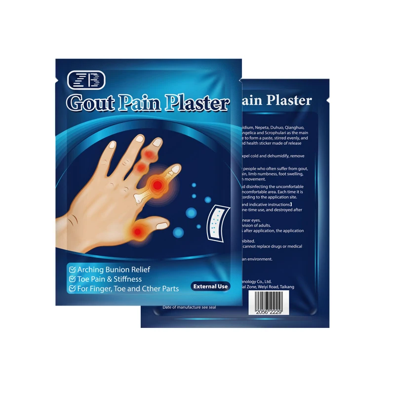 8patches/bag Gout Pain Plaster Arching Bunion Toe Pain Stiffness for Finger Toe and Other Parts Health Care