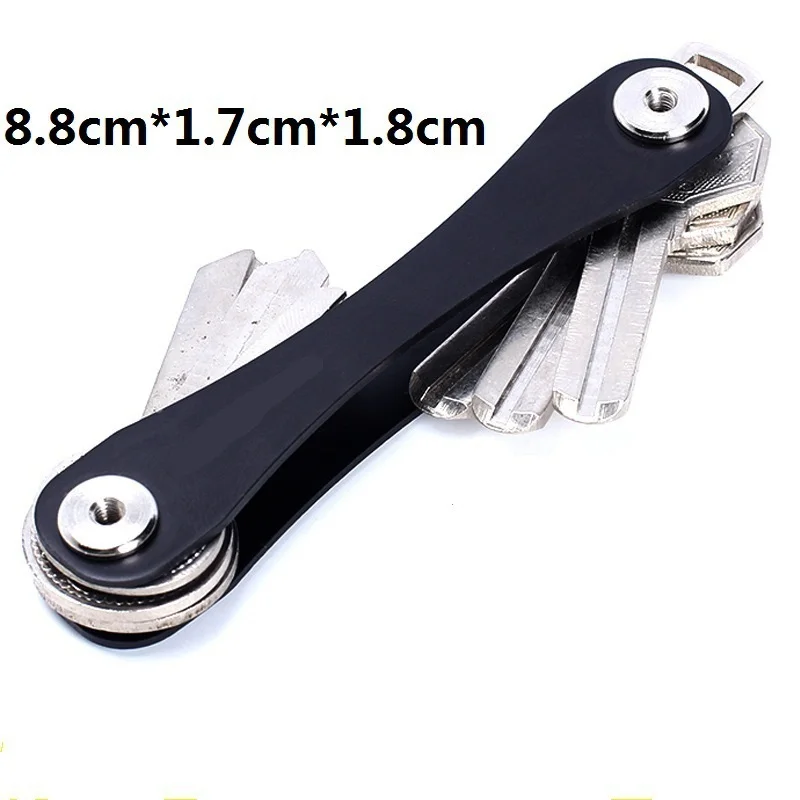 Compact Aluminium Smart Key Organizer And Keychain Holder_voghion.com