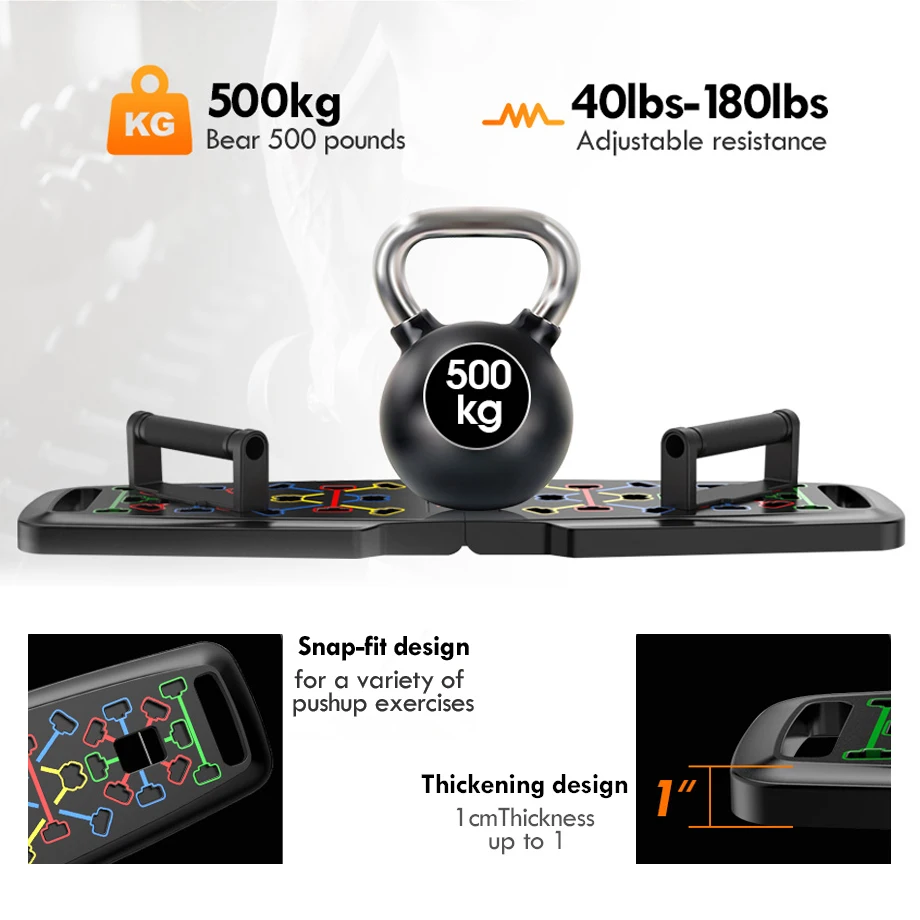 Portable Foldable Workout Exercise Fitness Calisthenics Equipment at  Home Office Floor Gym Accessories for Men and Women