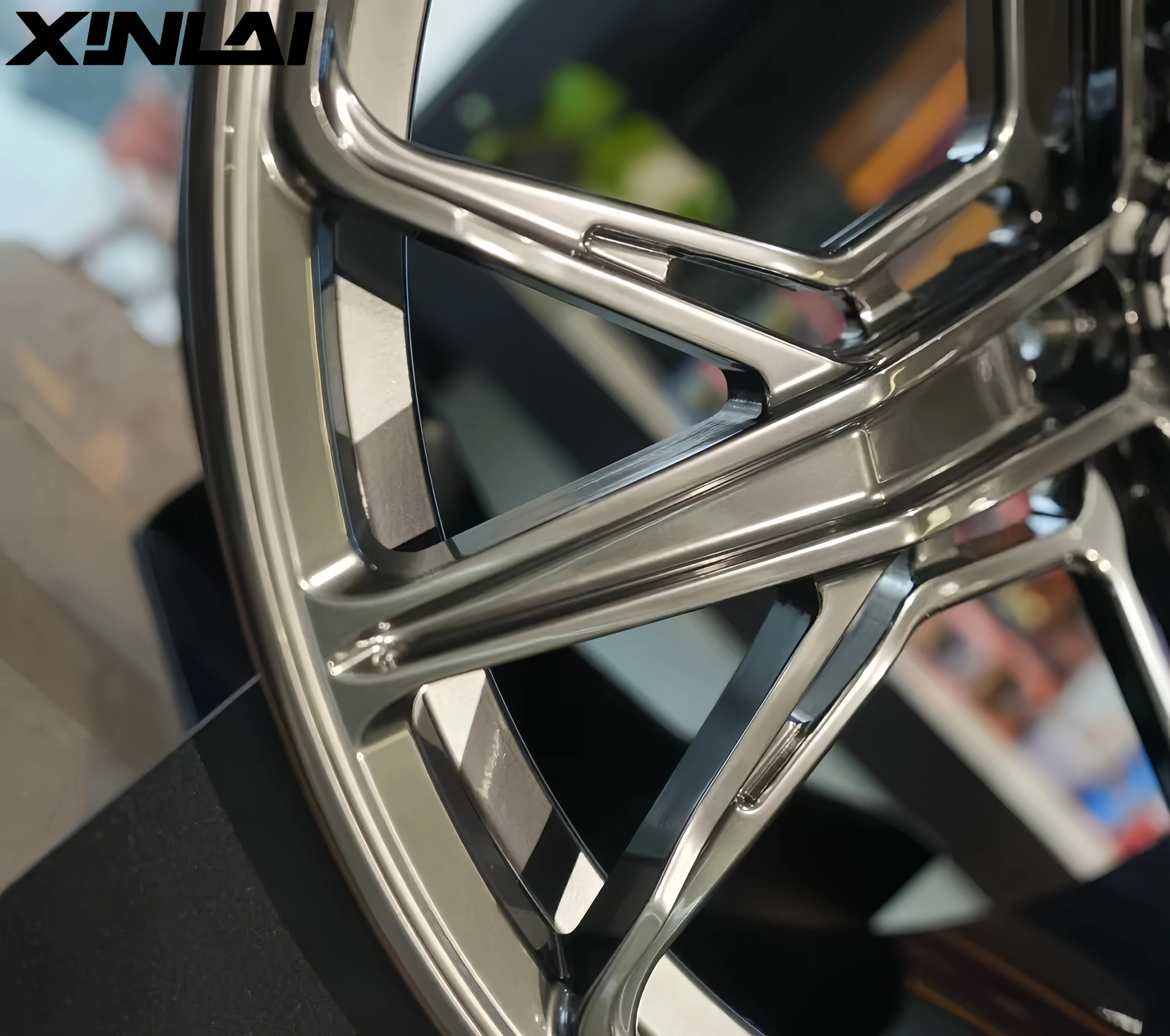 XINL Custom 18-22 Inch Passenger Wheels Deep Concave Forged Polished Lip 5x120 5x112 40mm ET for E60 F10 E30 E46 New Condition - Image 2